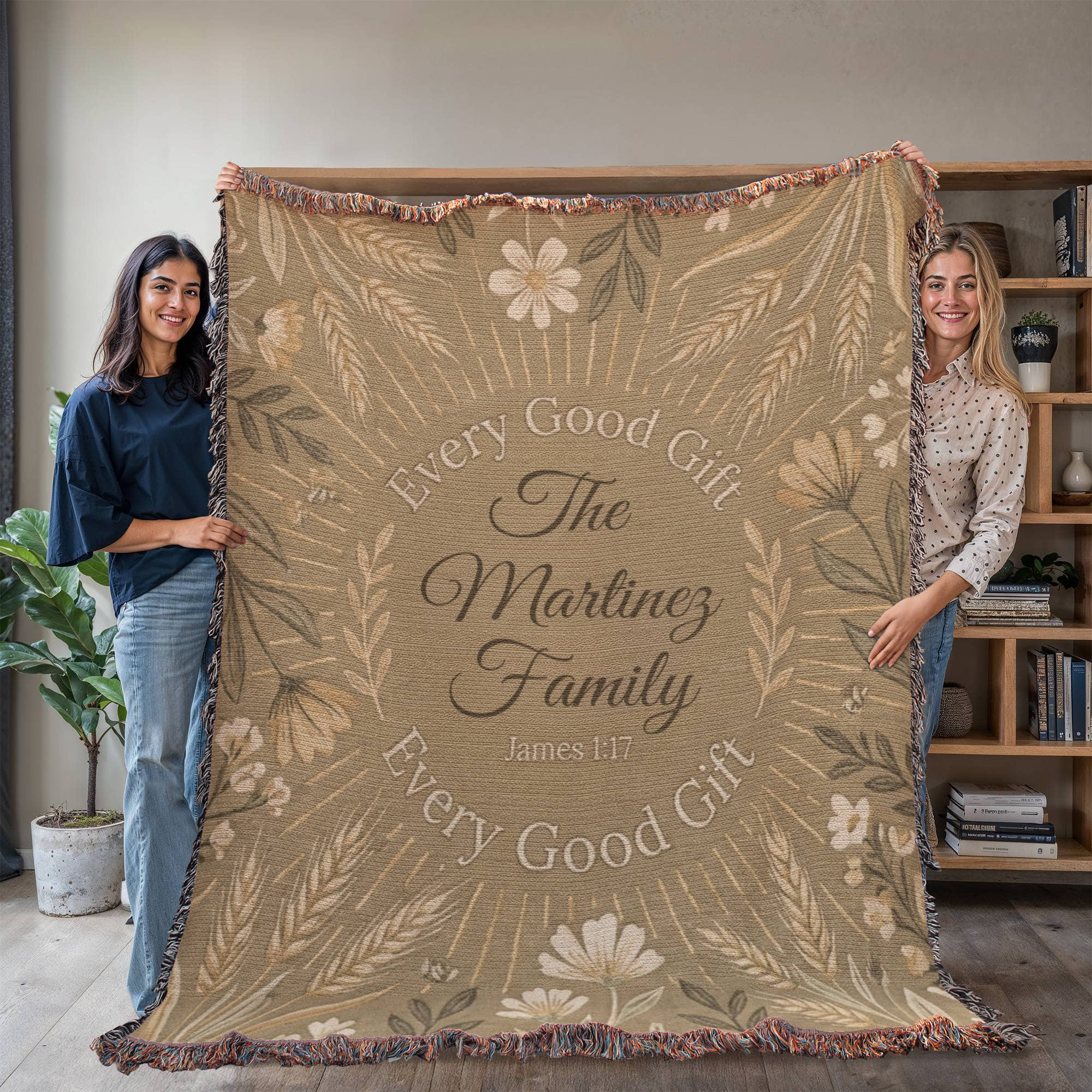 Personalized Christian Family Blanket