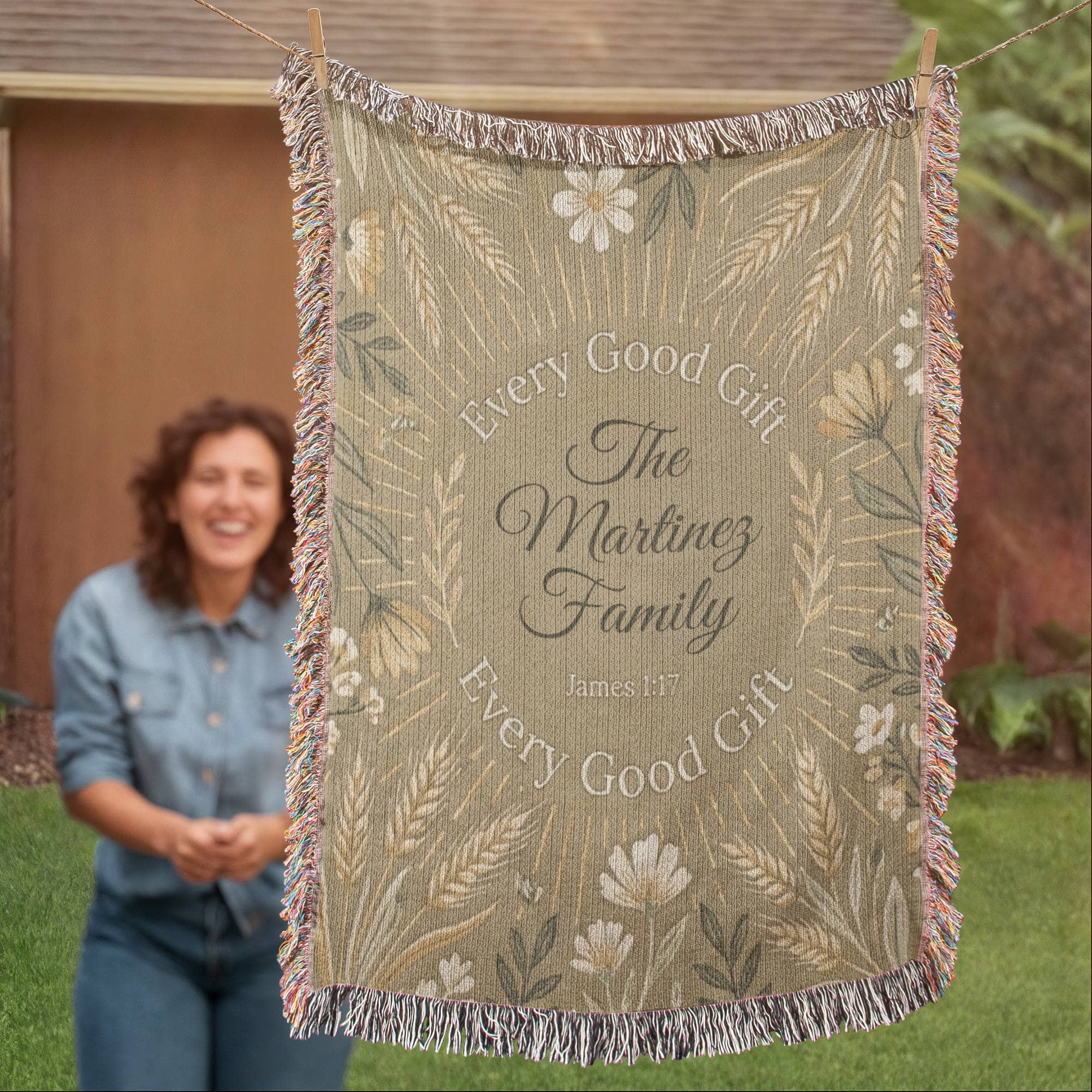 Personalized Christian Family Blanket