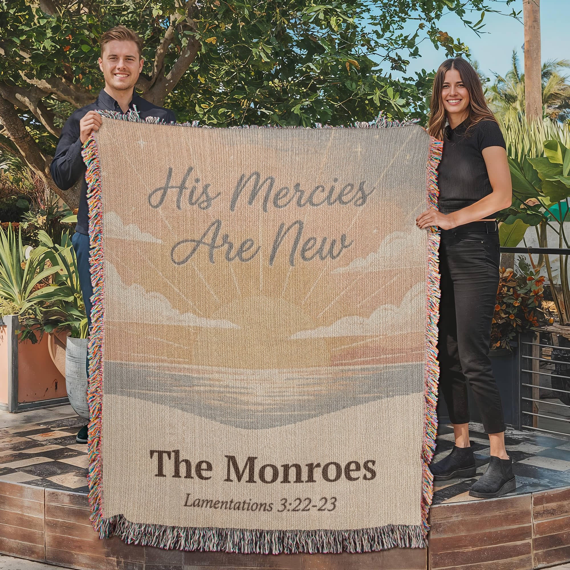 Personalized Christian Family Blanket