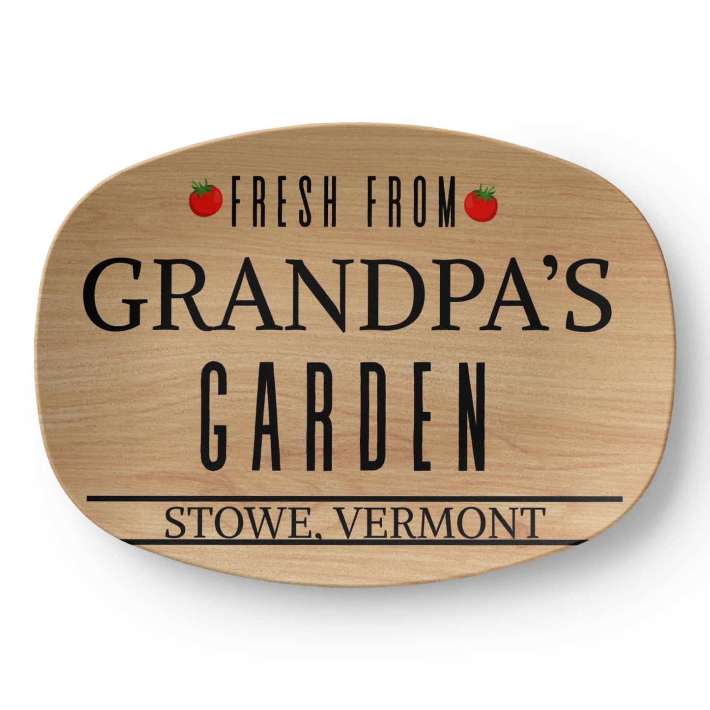 Custom Gardening Grandpa Grilling Platter