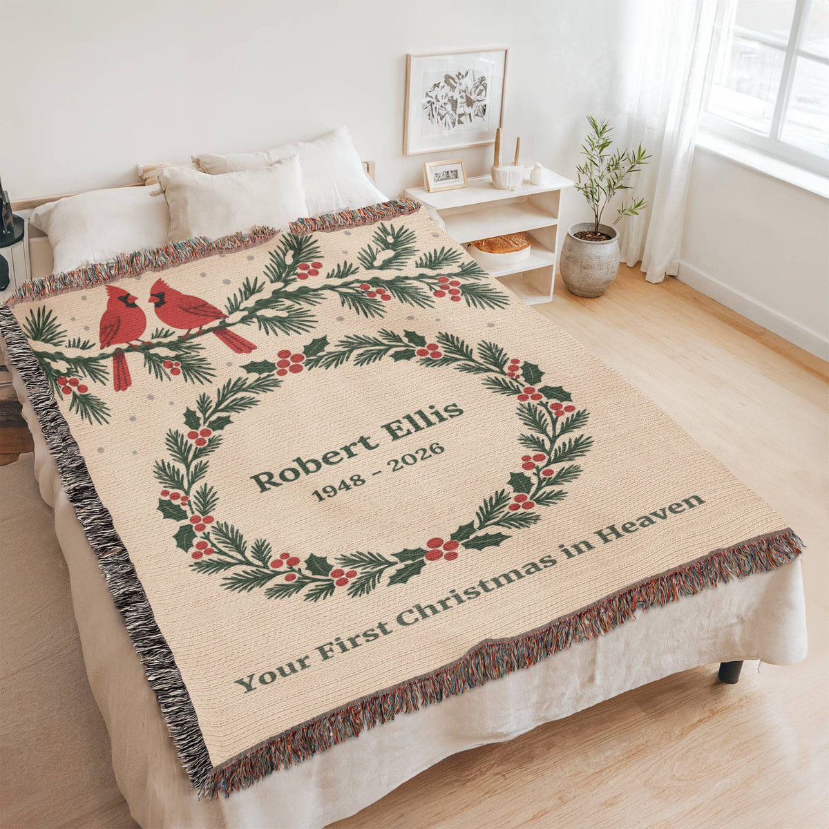 Artwork Heirloom Woven Blanket (Portrait)