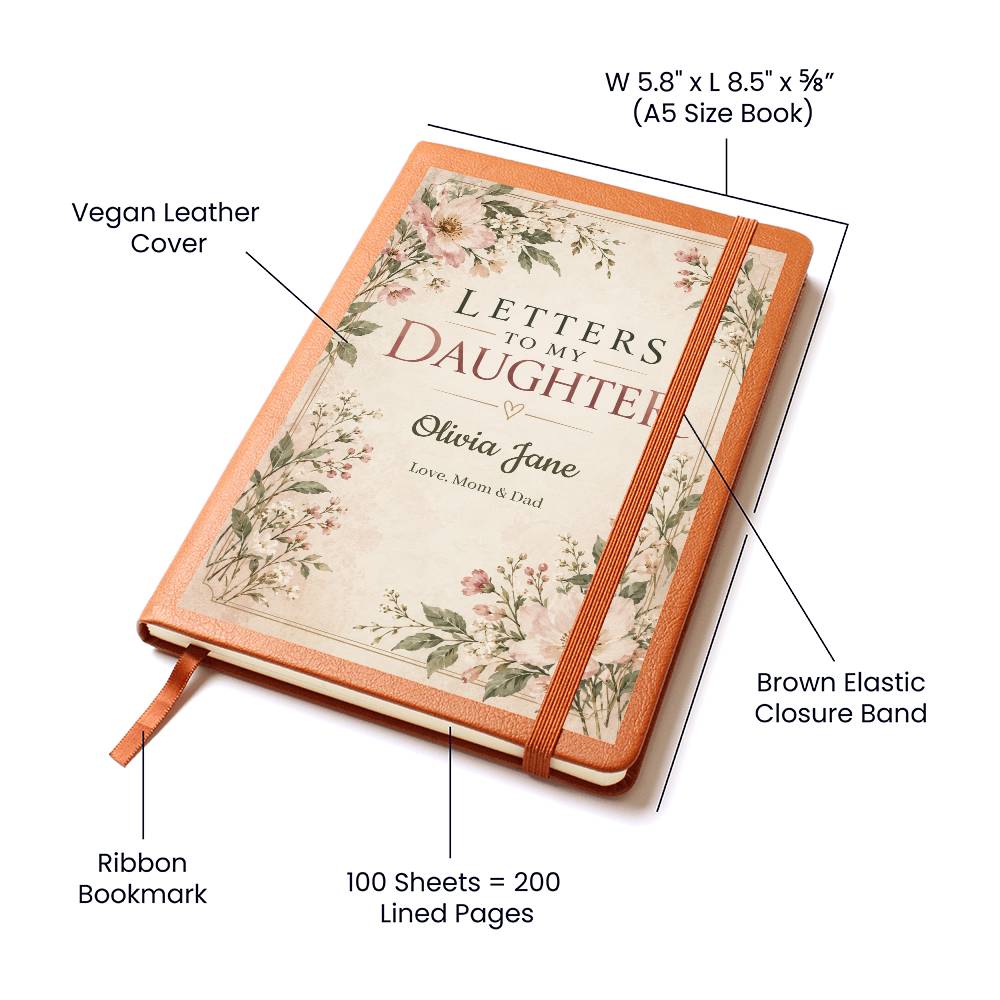 Letters to My Daughter Personalized Journal | Keepsake Gift