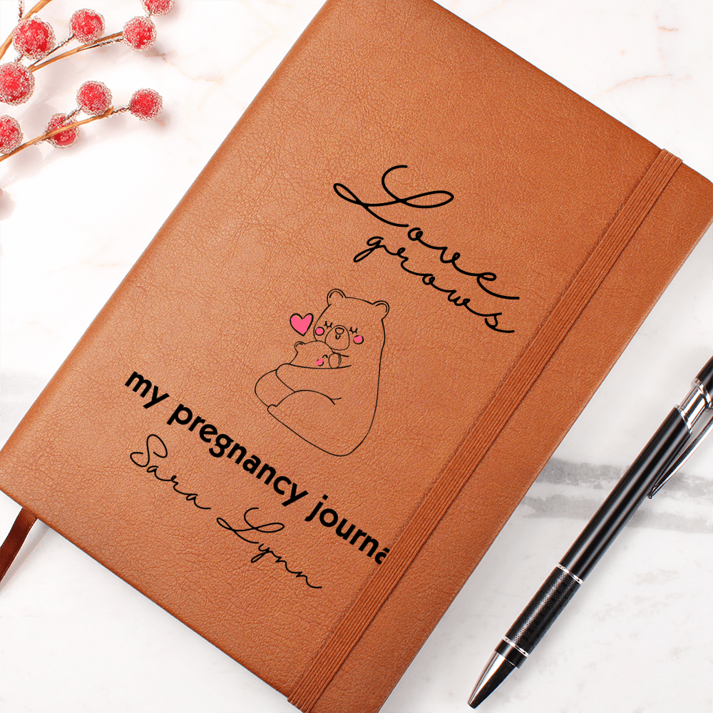Personalized Love Grows Pregnancy Journal