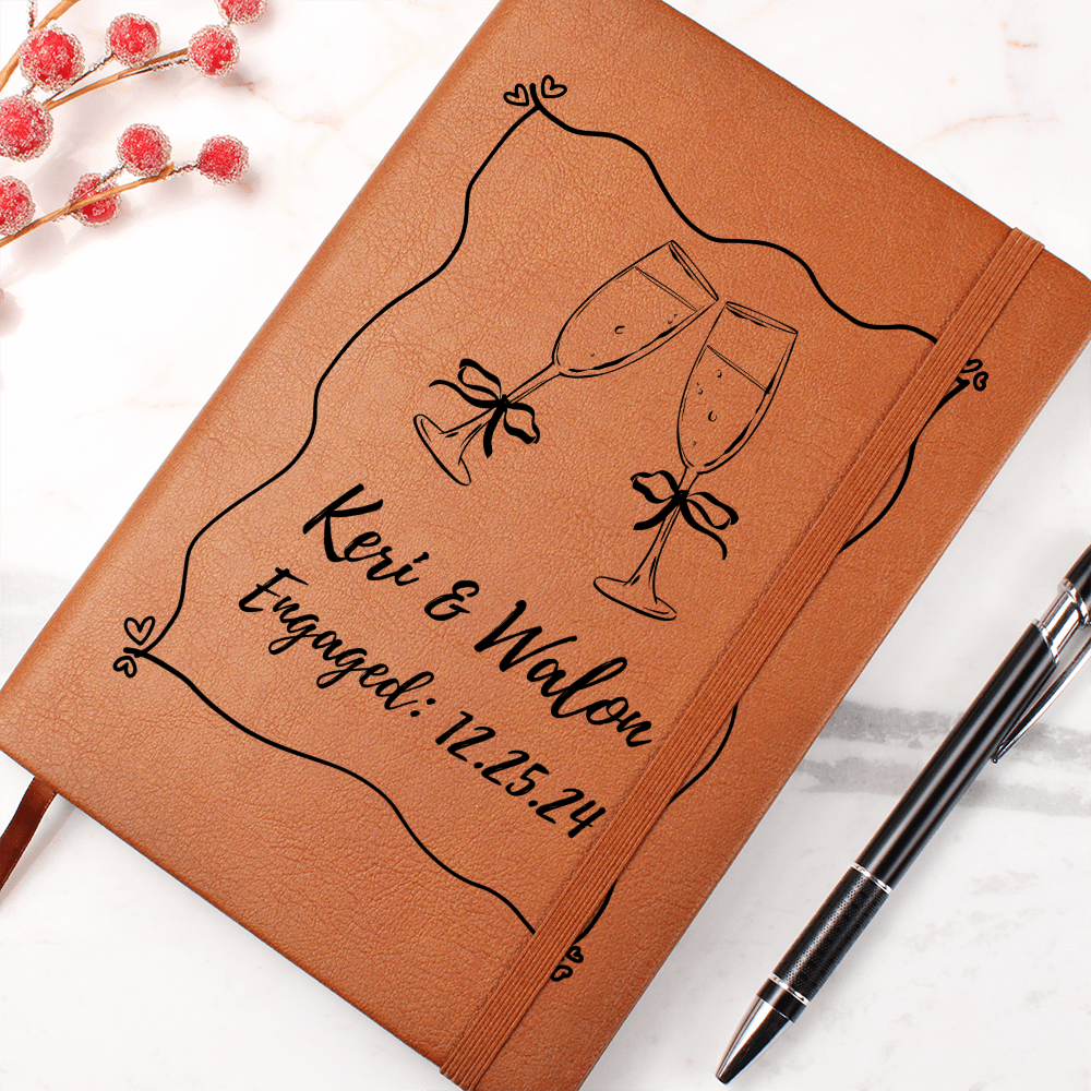 Personalized Engagement Journal or Wedding Planner