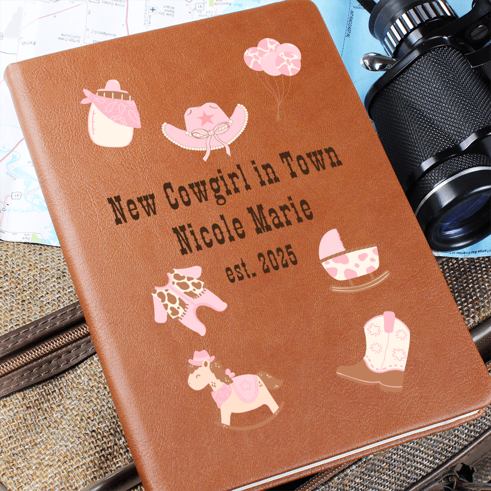 Personalized Baby Cowgirl Journal or Guestbook