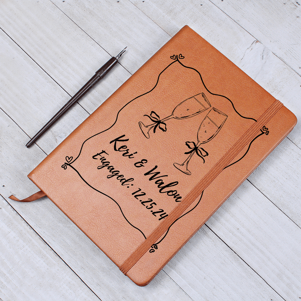 Personalized Engagement Journal or Wedding Planner