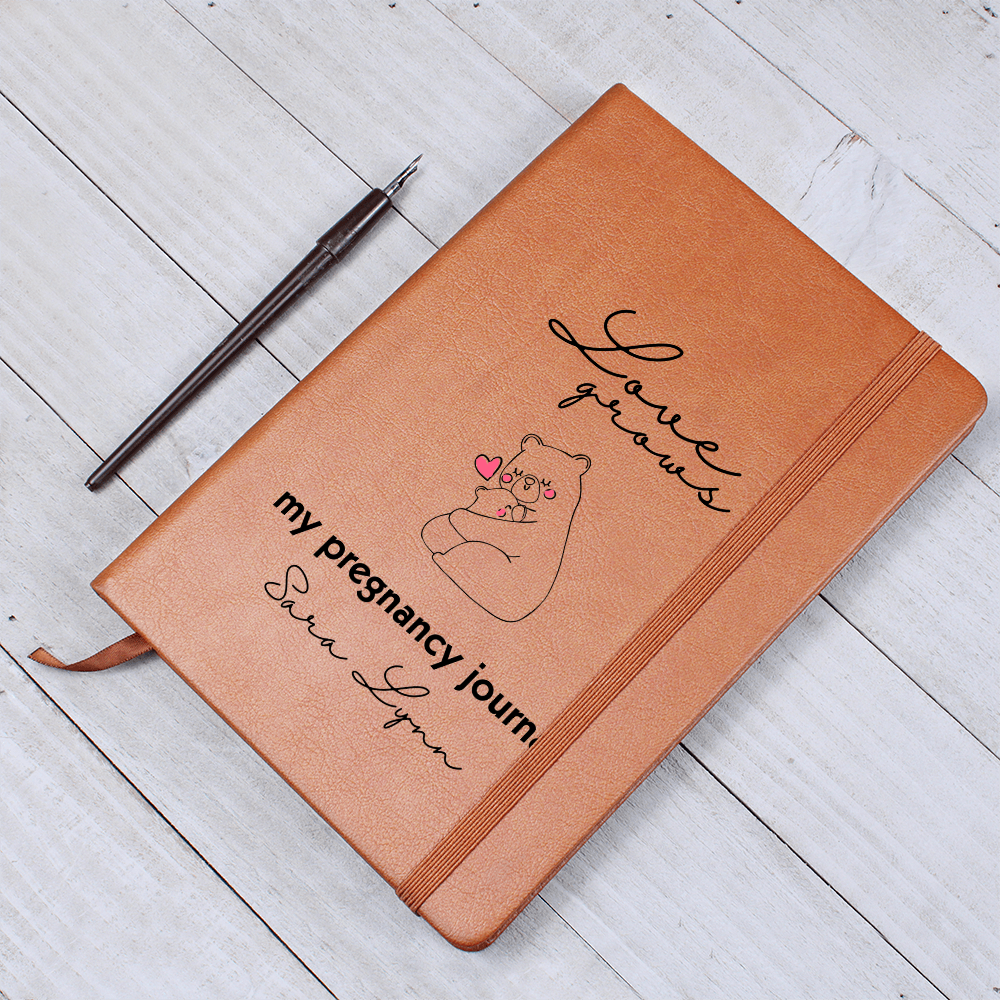 Personalized Love Grows Pregnancy Journal