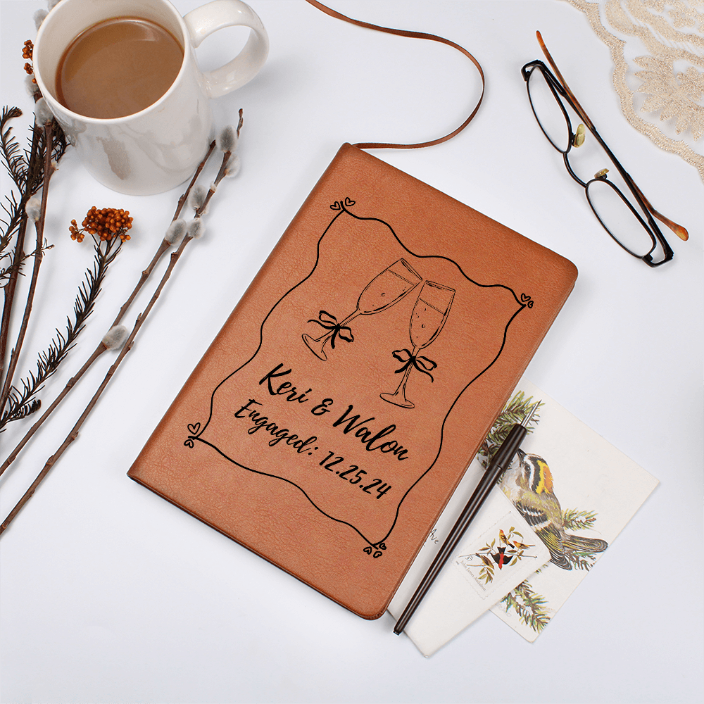 Personalized Engagement Journal or Wedding Planner