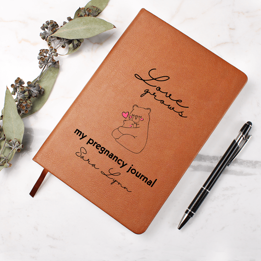 Personalized Love Grows Pregnancy Journal