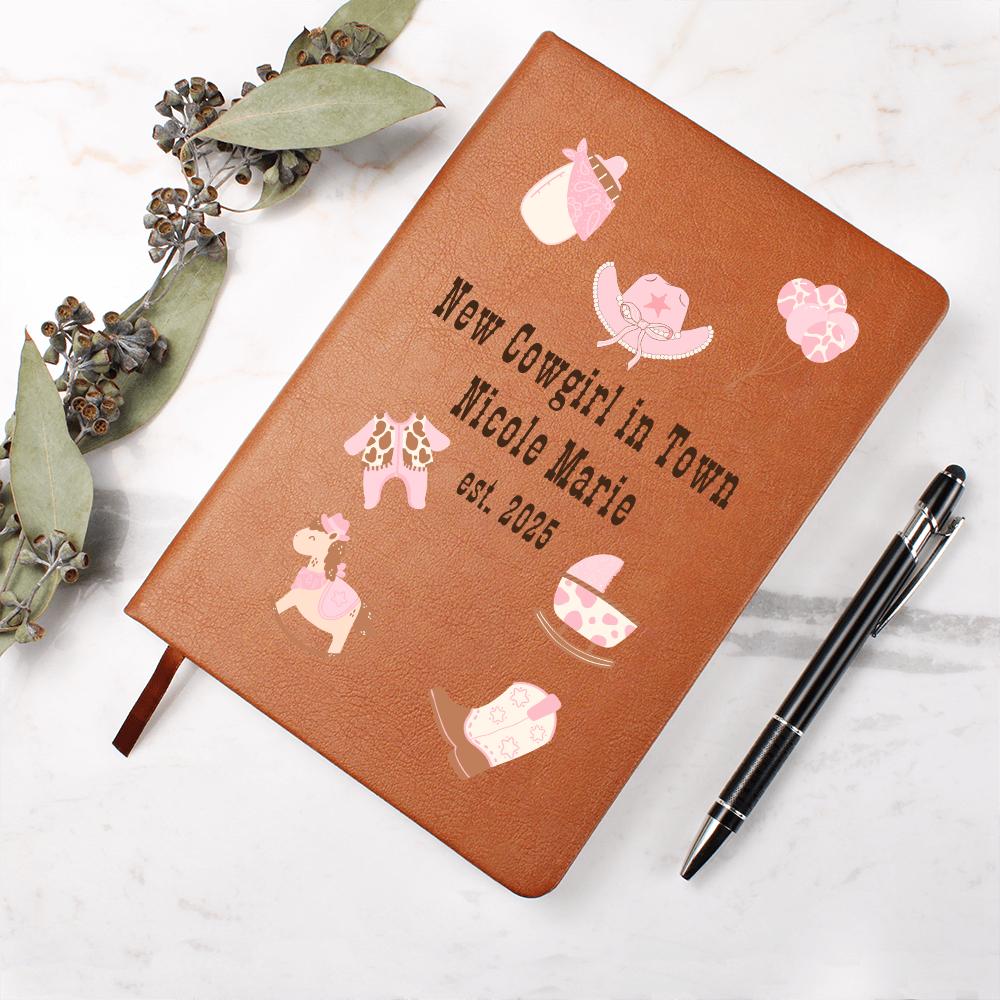 Personalized Baby Cowgirl Journal or Guestbook