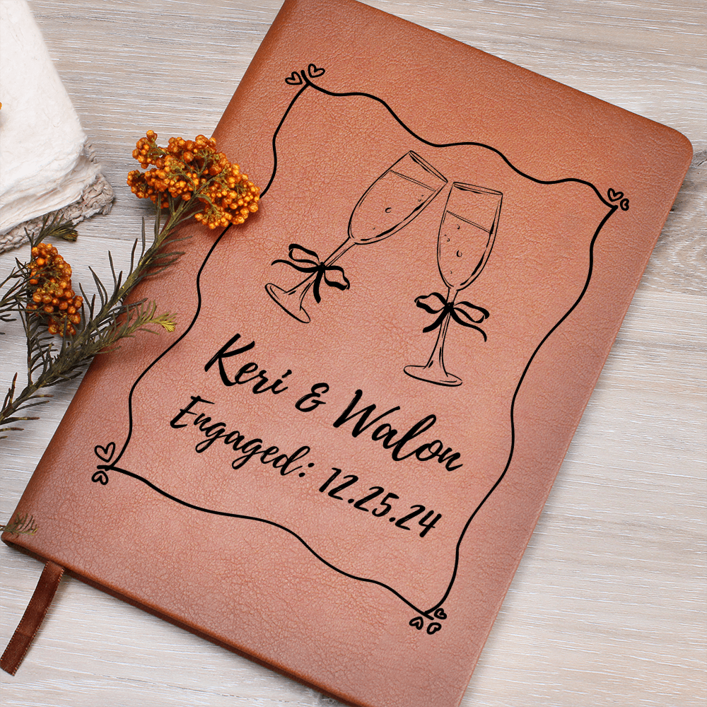 Personalized Engagement Journal or Wedding Planner