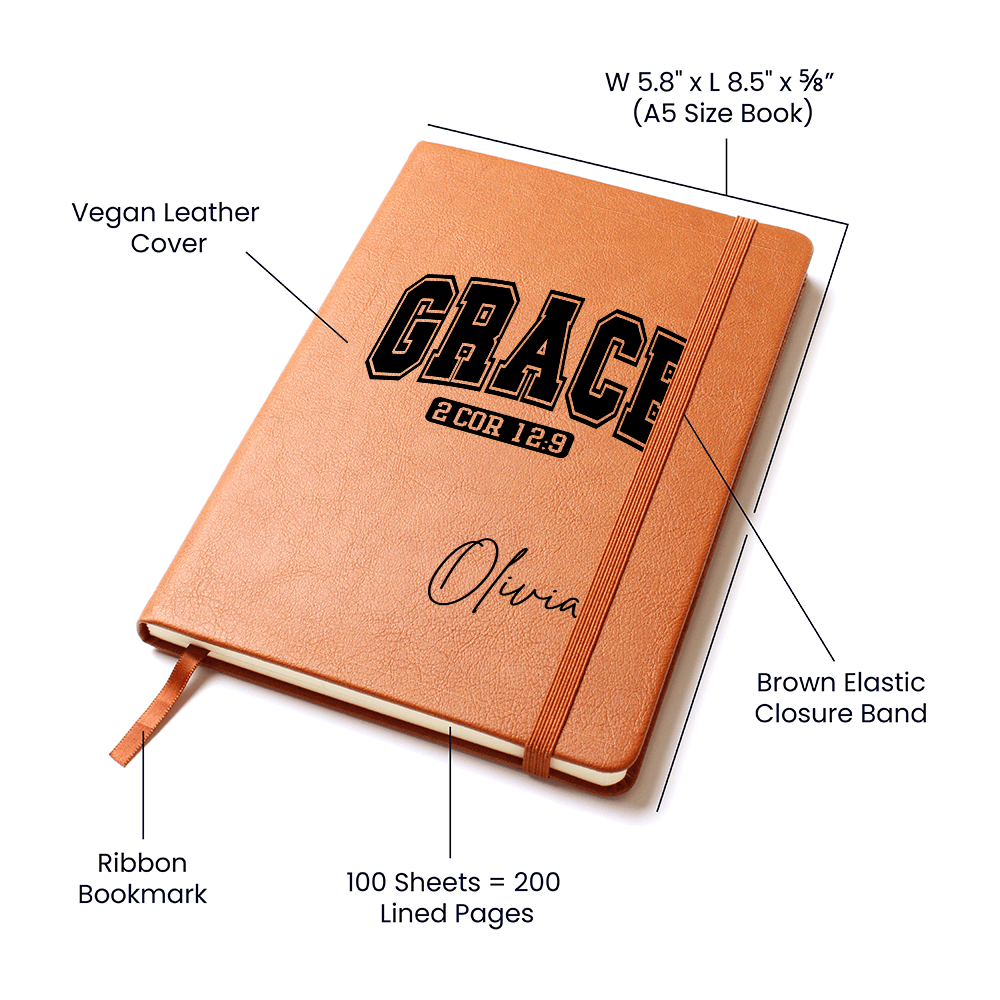 Personalized Christian Journal - Grace