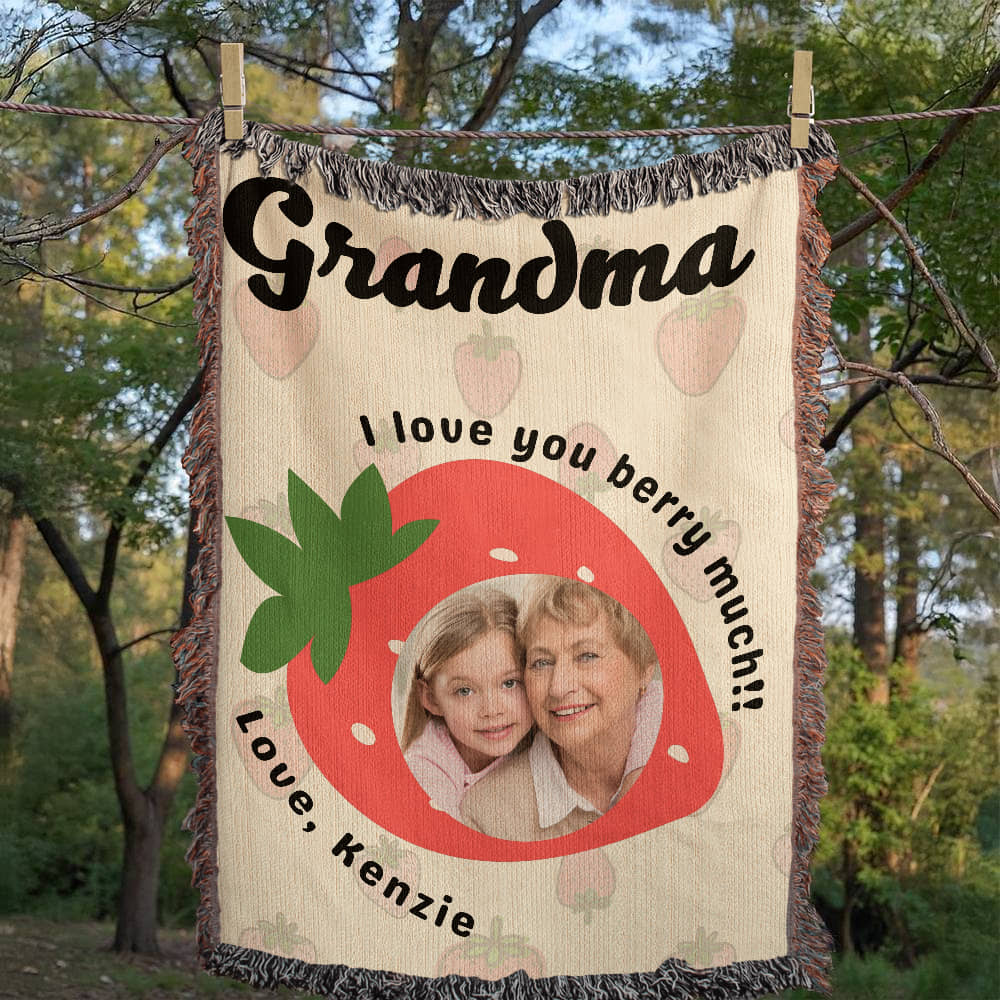 Customizable Blanket Gift For Grandmom
