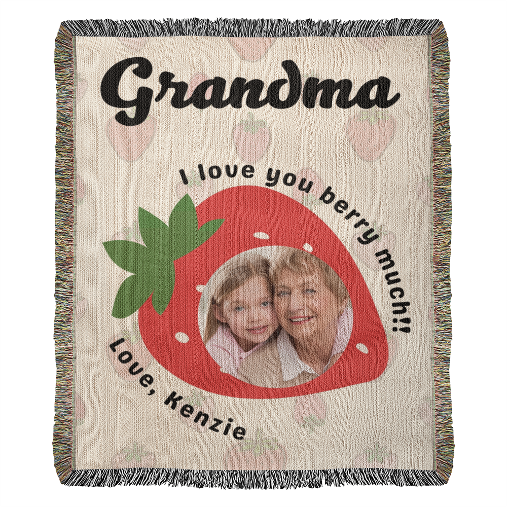 Customizable Blanket Gift For Grandmom