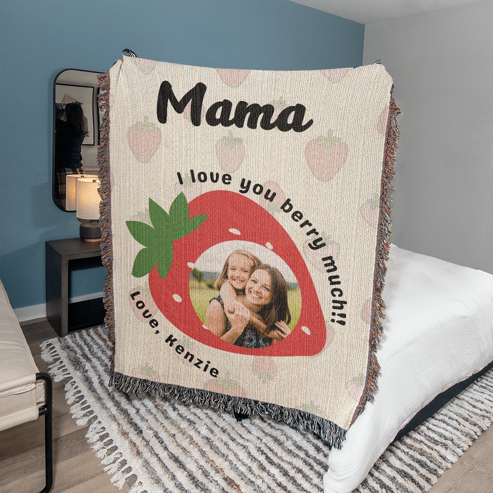 Custom Photo Blanket for Mom