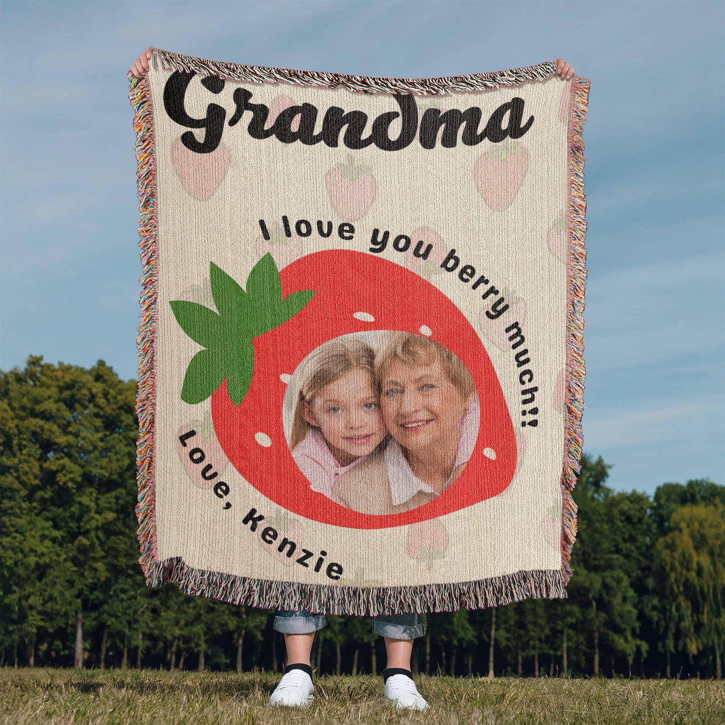 Customizable Blanket Gift For Grandmom