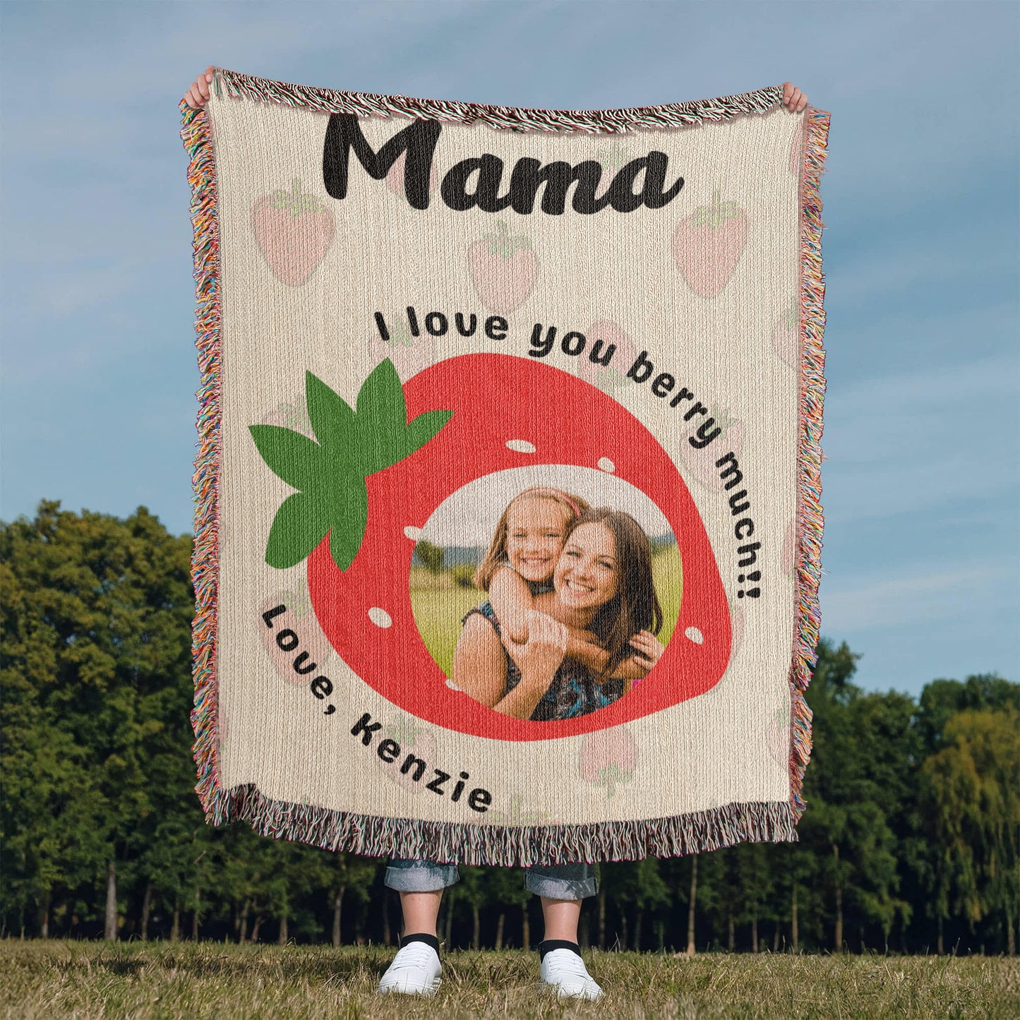 Custom Photo Blanket for Mom