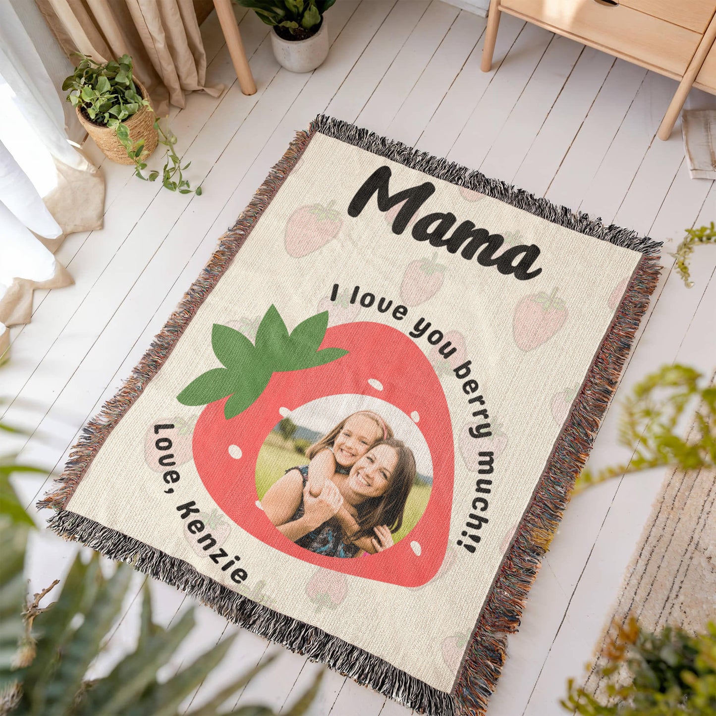 Custom Photo Blanket for Mom