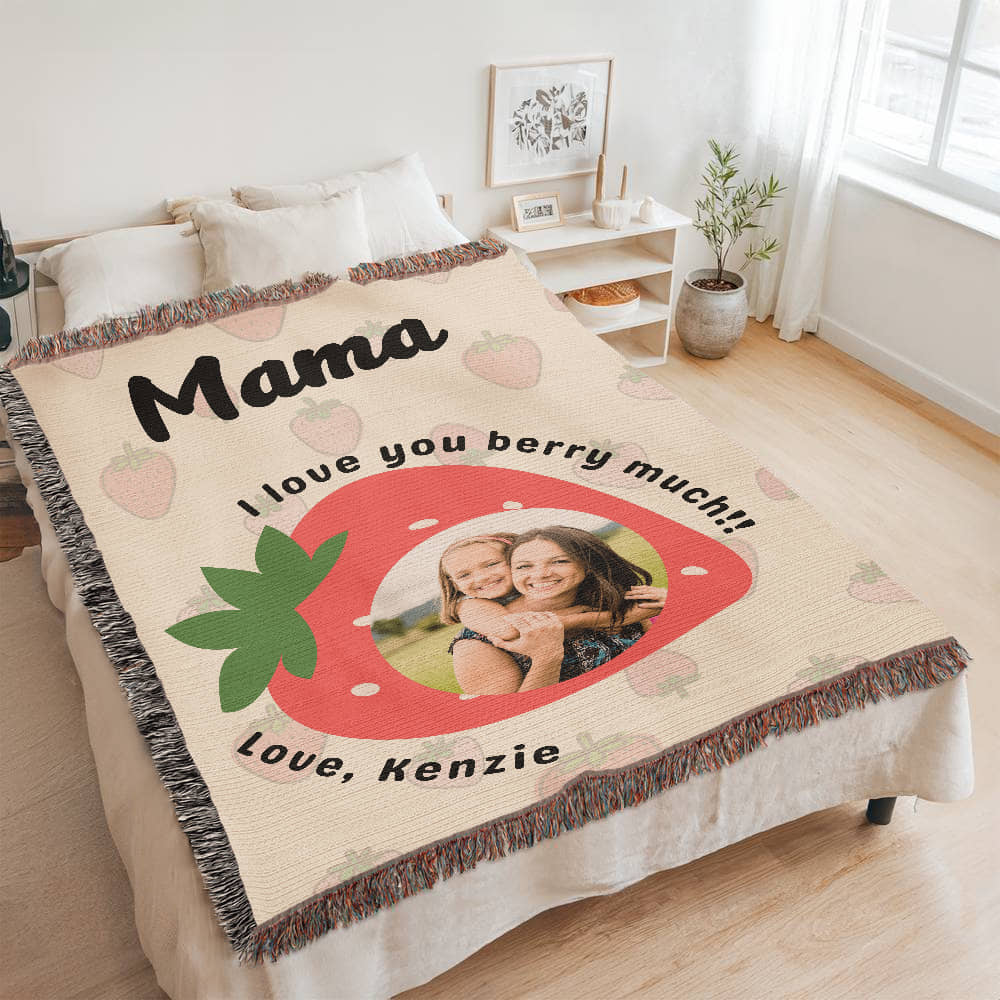 Custom Photo Blanket for Mom