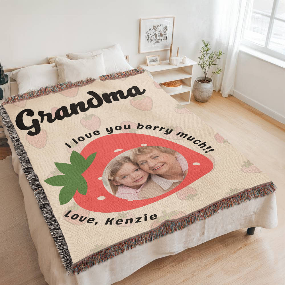 Customizable Blanket Gift For Grandmom