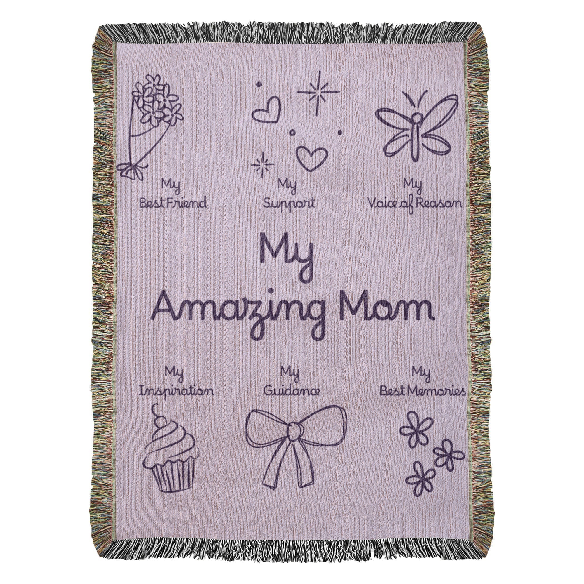 For My Mom Blanket | My Amazing Mom Cotton Throw
