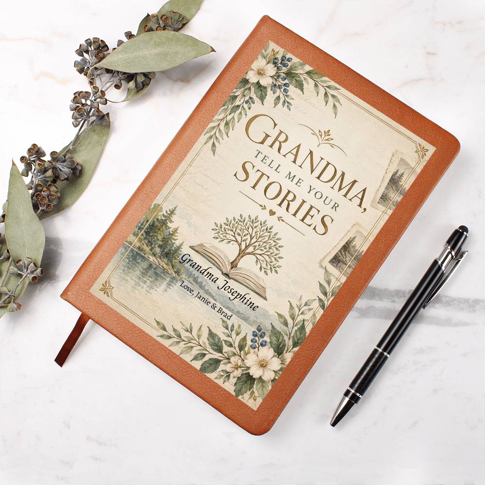 Grandma Tell Me Your Stories Personalized Journal