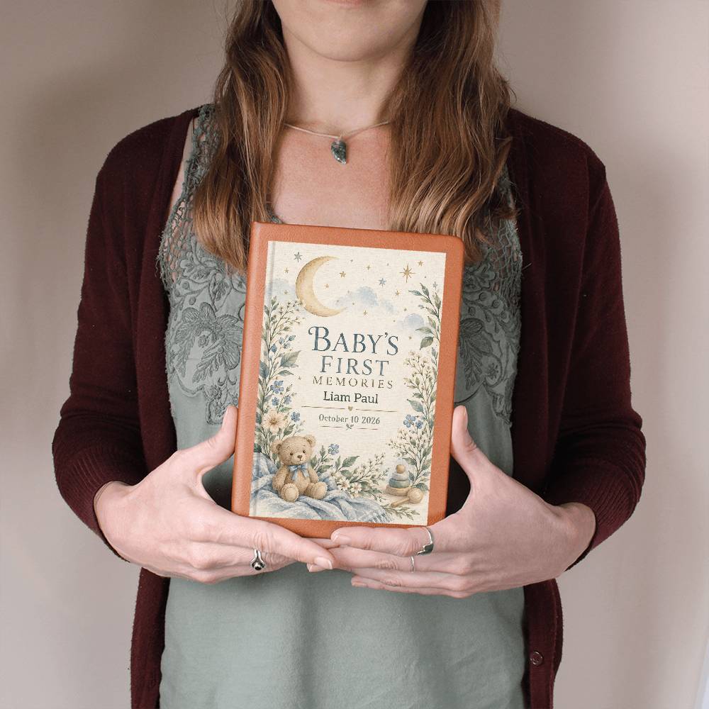 Personalized Baby Memory Journal | New Baby Keepsake