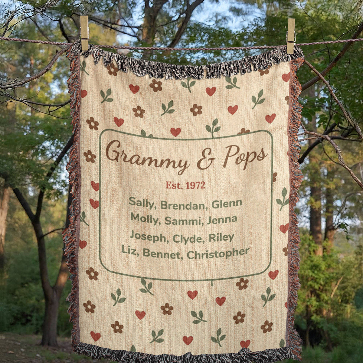 Artwork Heirloom Woven Blanket (Portrait)