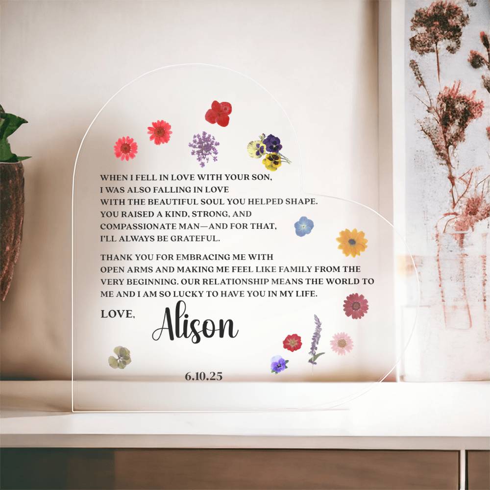 Personalized Mother of the Groom Gift