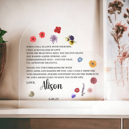 Personalized Mother of the Groom Gift