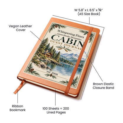 Personalized Cabin Guest Journal | Custom Lodge Keepsake