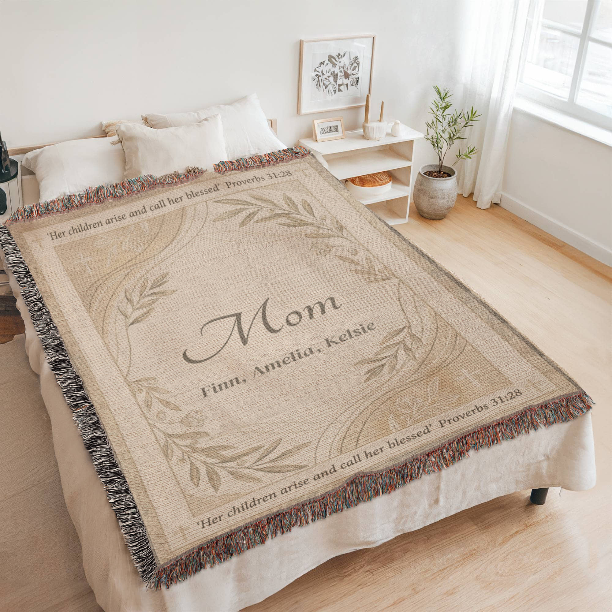 Personalized Christian Mom Blanket