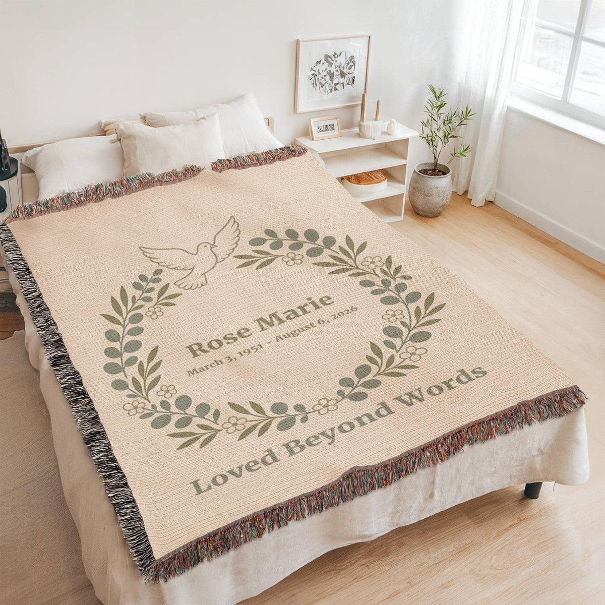 Artwork Heirloom Woven Blanket (Portrait)