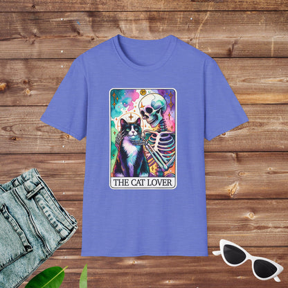 The Cat Lover Black Cat Skeleton Tarot T Shirt