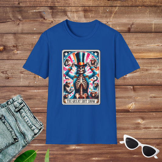 The Great Sh*t Show Monkeys Skeleton Tarot T Shirt