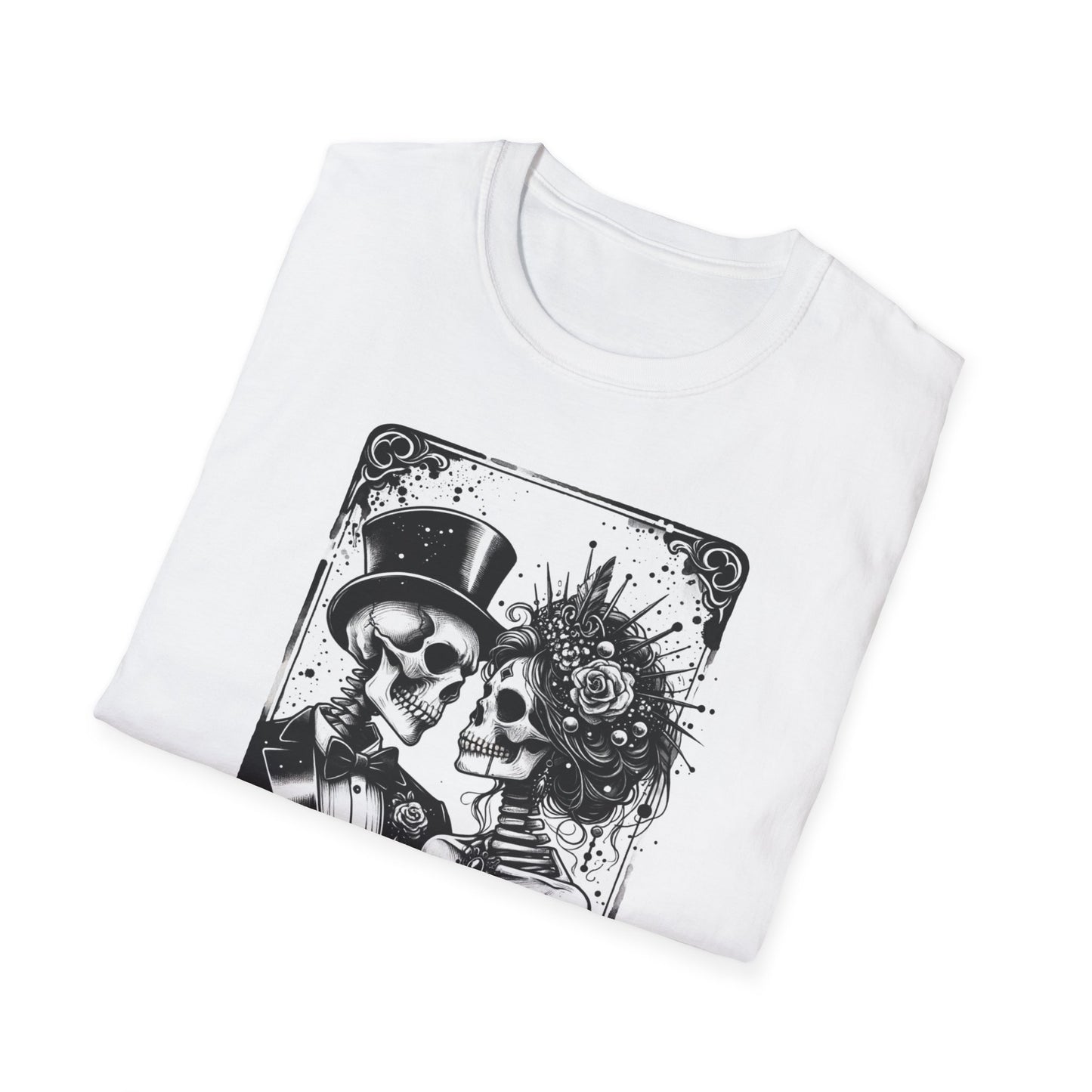 Til Death Lovers Wedding Skeleton Tarot T Shirt