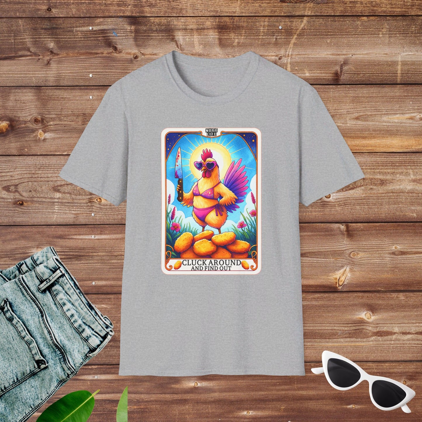 Chicken Cluck Around Nuggs T Shirt