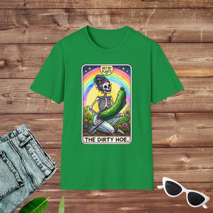 Dirty Hoe Gardener Plant Lover Witch Skeleton Tarot T Shirt