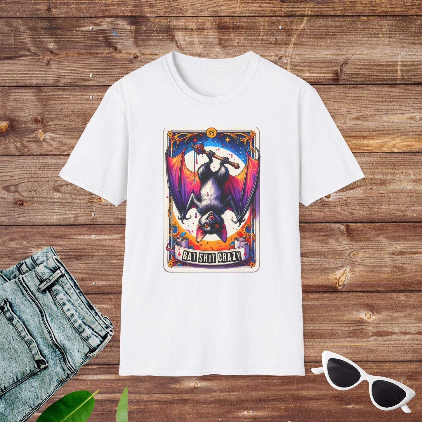 Bat Shit Crazy Tarot T Shirt