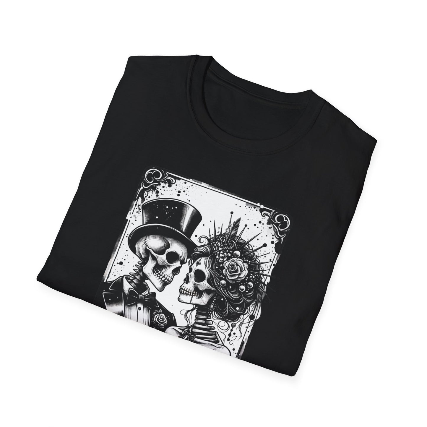 Til Death Lovers Wedding Skeleton Tarot T Shirt