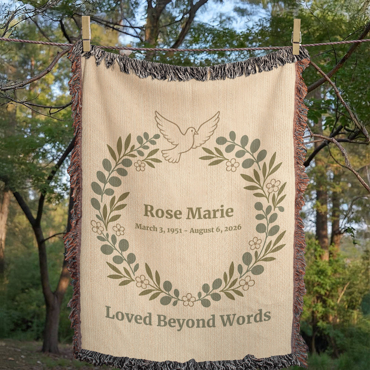 Artwork Heirloom Woven Blanket (Portrait)