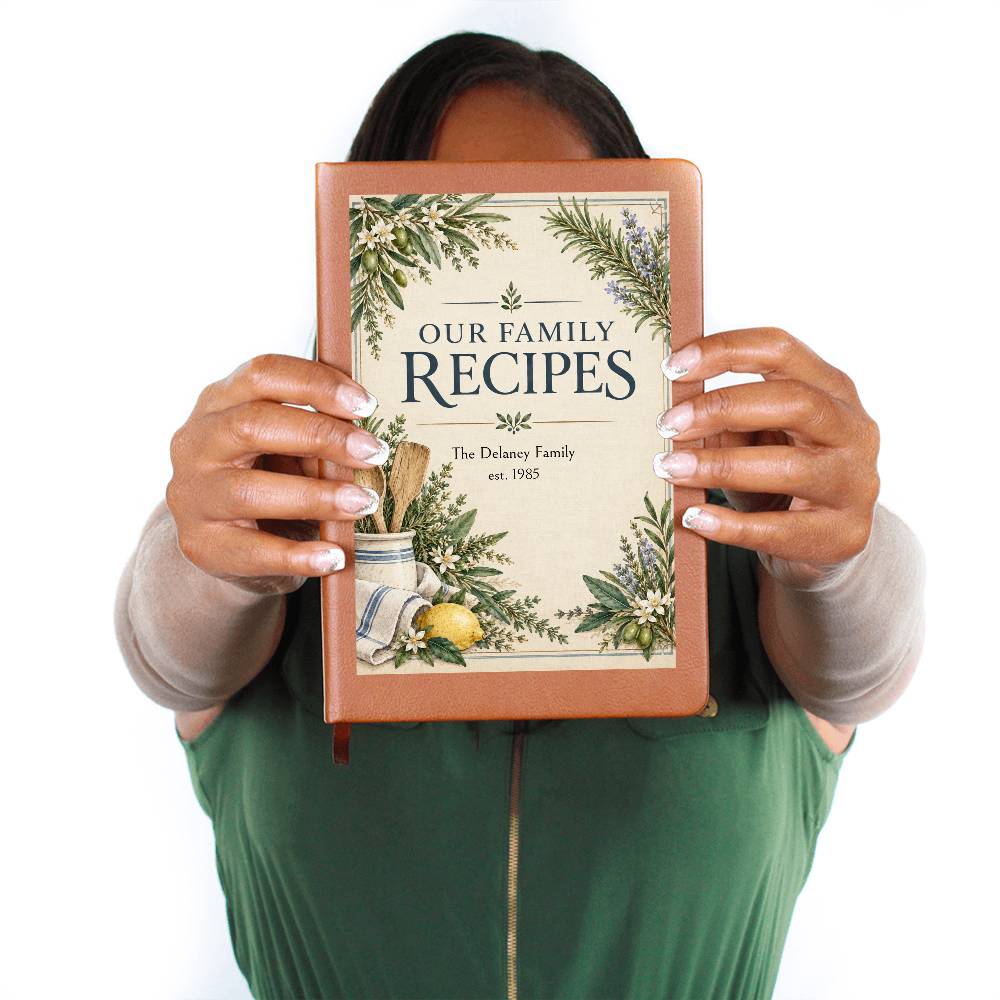 Personalized Family Recipe Journal | Custom Family Keepsake