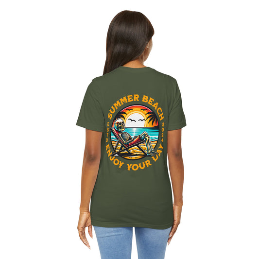 Skeleton Summer Beach T-Shirt