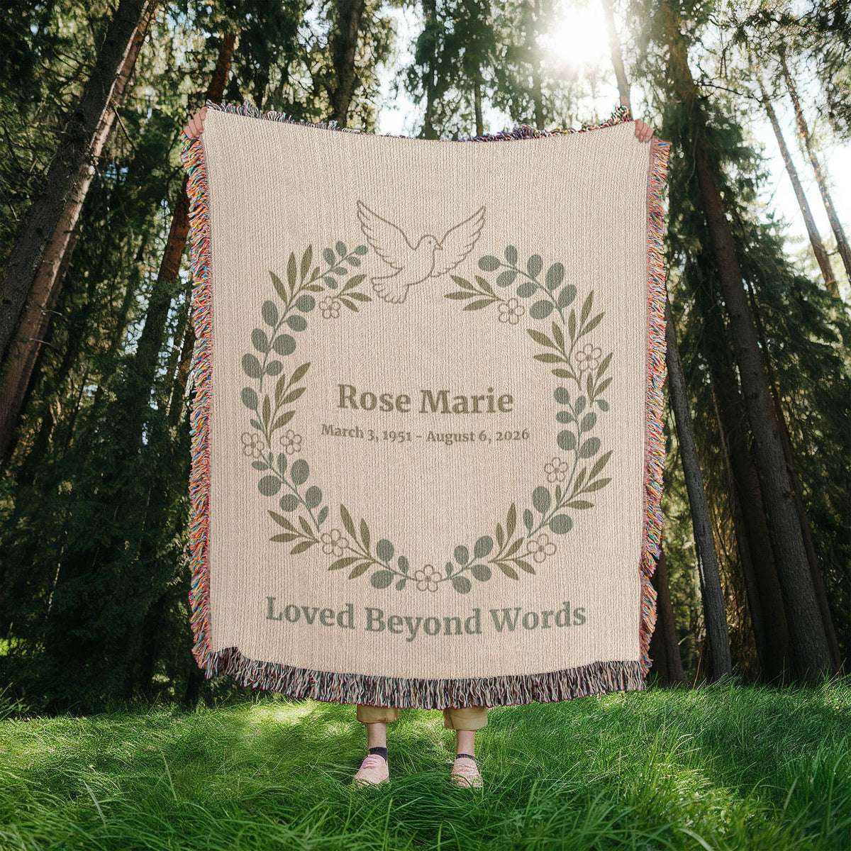 Artwork Heirloom Woven Blanket (Portrait)