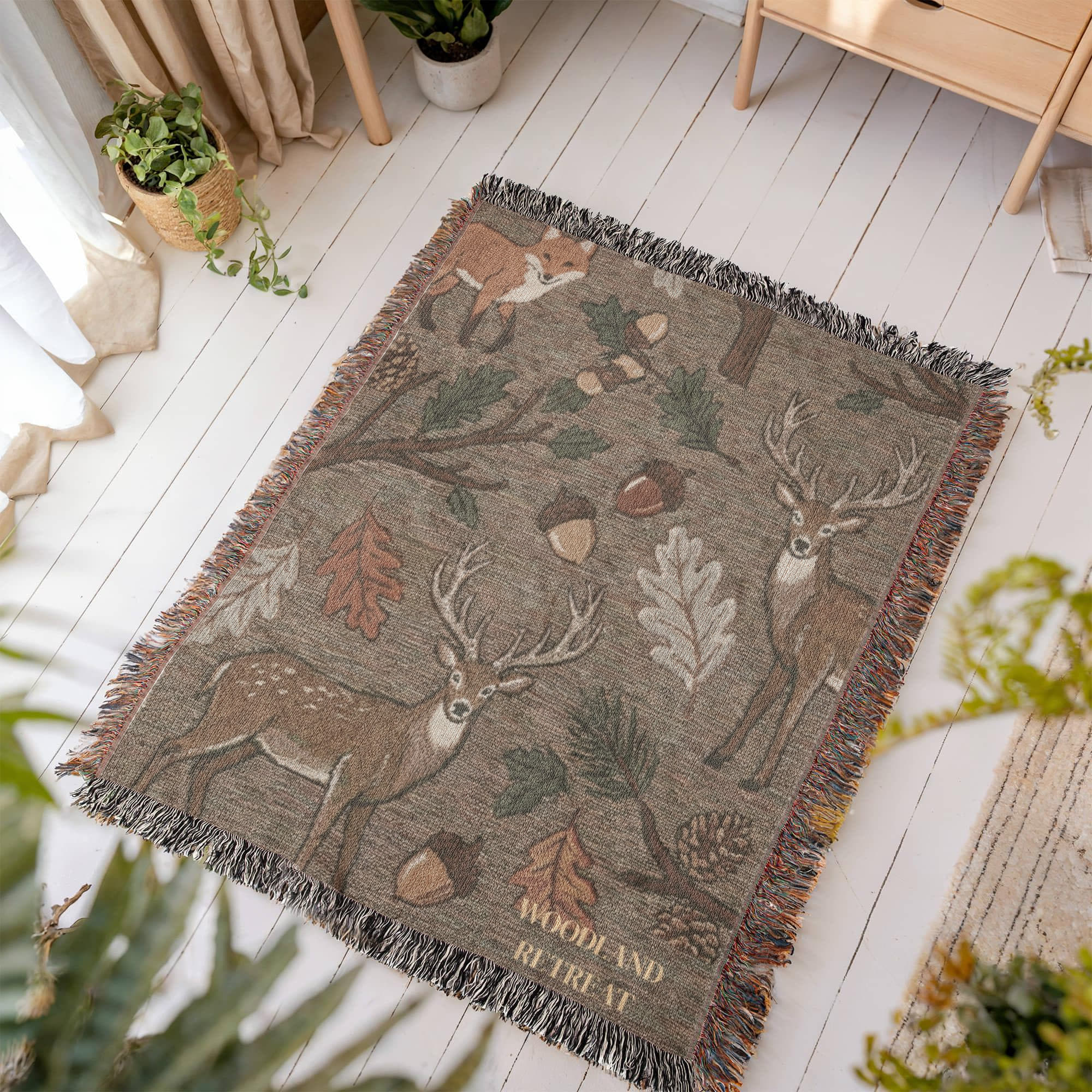 Personalized Woodland Blanket