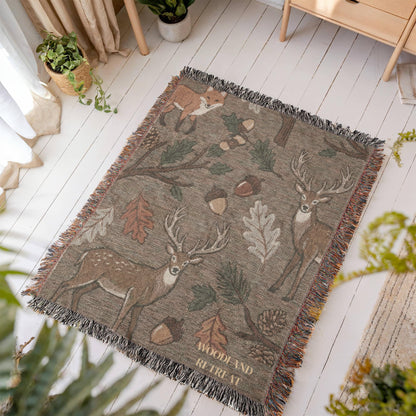 Personalized Woodland Blanket