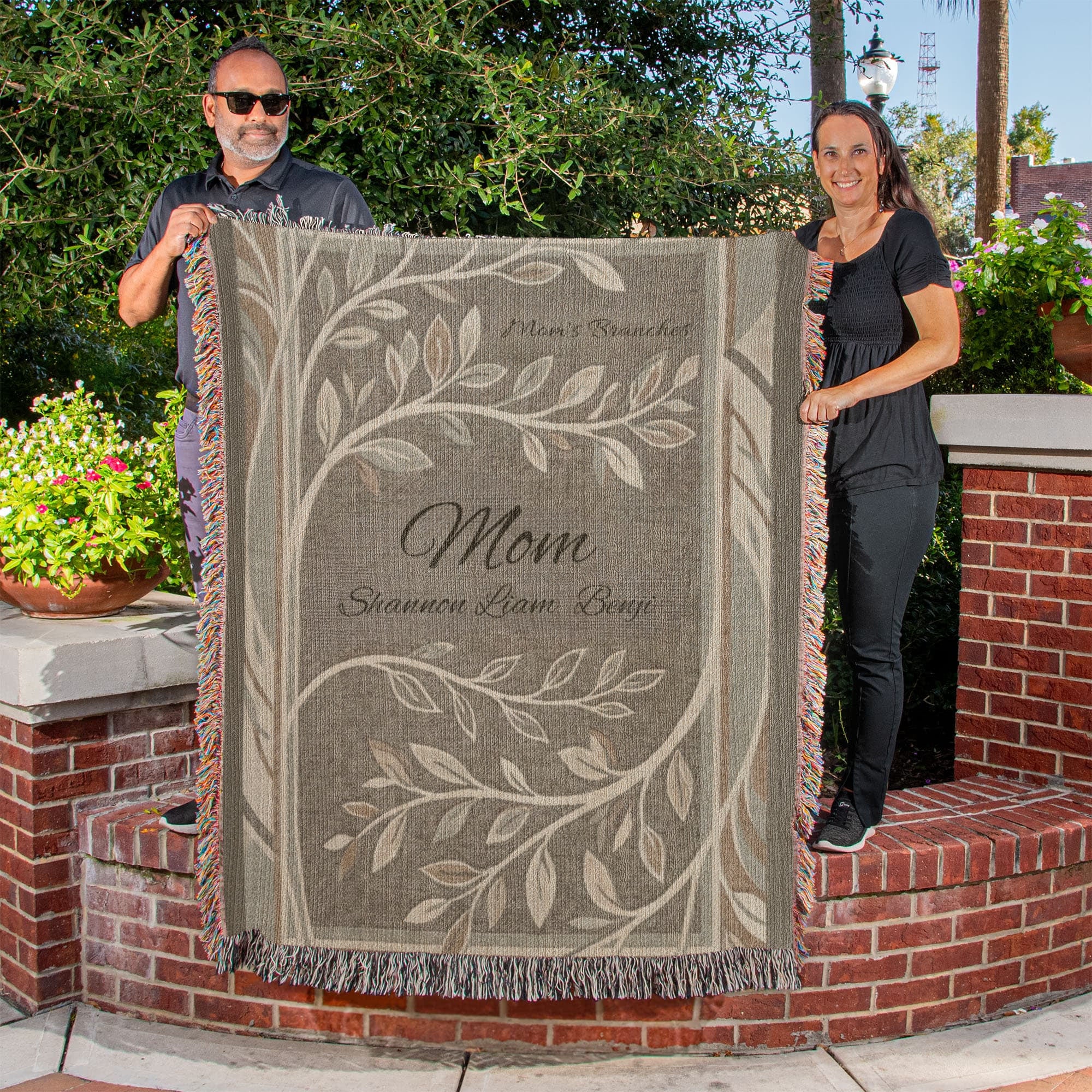 Personalized Mom Family Tree Blanket