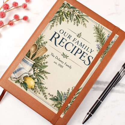 Personalized Family Recipe Journal | Custom Family Keepsake