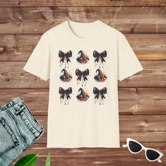 Coquette Spooky Bows and Witches Hats T Shirt