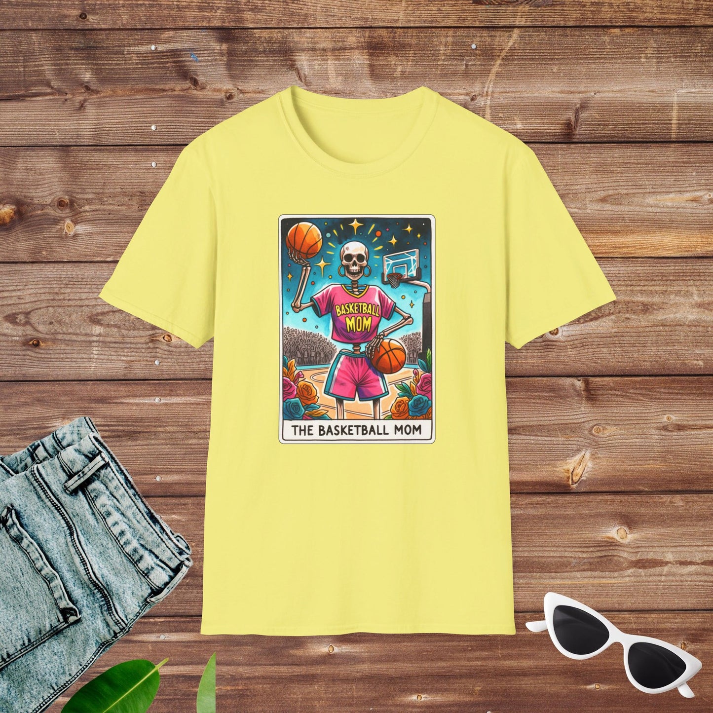 Basketball Mom Skeleton Tarot T Shirt